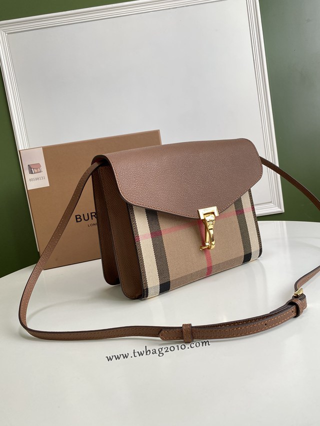 Burberry專門店新款格紋斜背包 巴寶莉女士斜挎肩背包 yxb1126